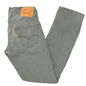 Women’s Levi 511 W28 L32 Stone Wash Gray Denim Jeans